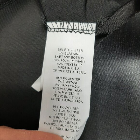 Annalee + Hope Women’s S Dress USA Faux Leather Drop Waist Edgy Moto Classy Size - Picture 8 of 8